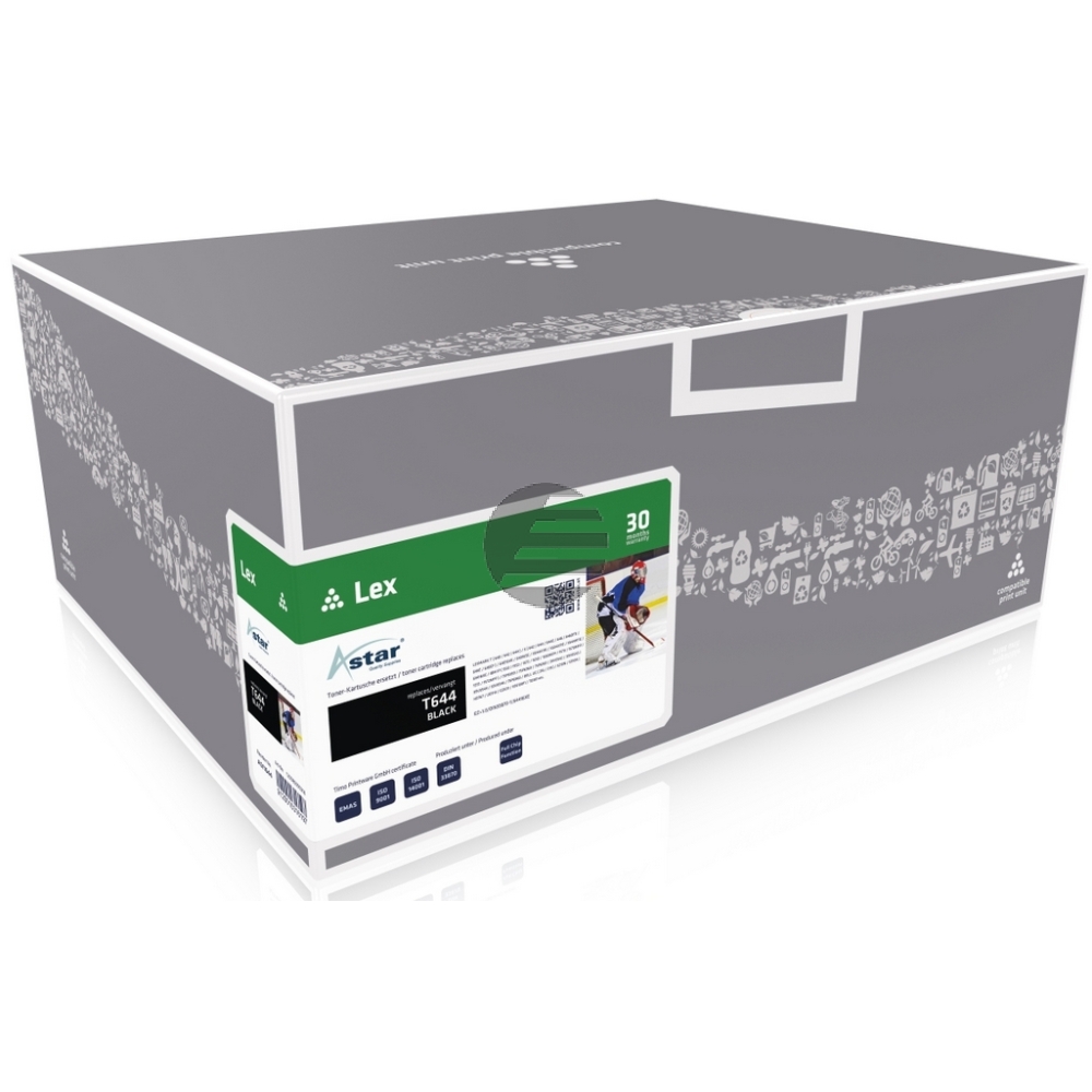 Astar Toner-Kartusche schwarz HC plus (AS11644) ersetzt 64436XE, X644X21E Astar Toner-Kartusche schwarz HC plus (AS11644) ersetzt 64436XE, X644X21E