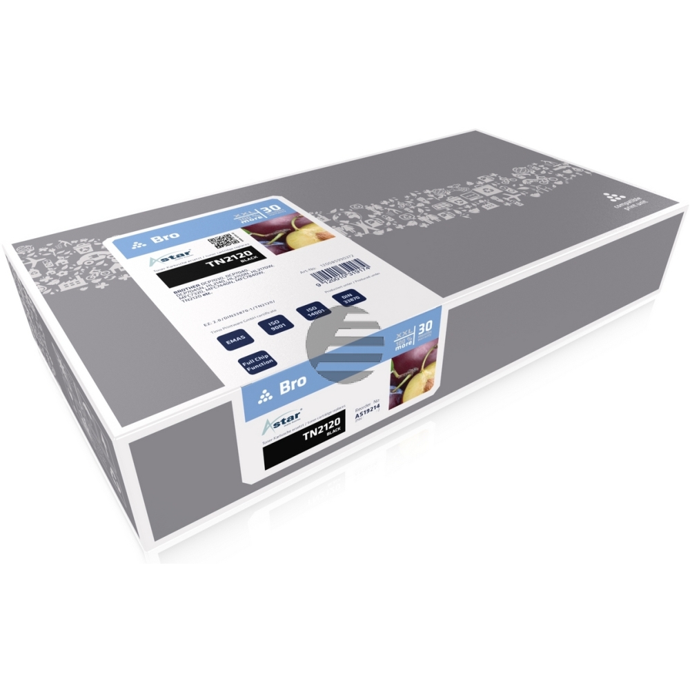 Astar Toner-Kit schwarz HC plus (AS19214) ersetzt TN-2120