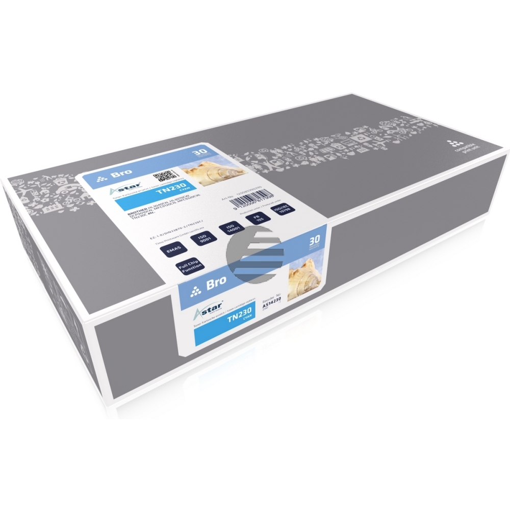 Astar Toner-Kit cyan (AS14230) ersetzt TN-230C Astar Toner-Kit cyan (AS14230) ersetzt TN-230C