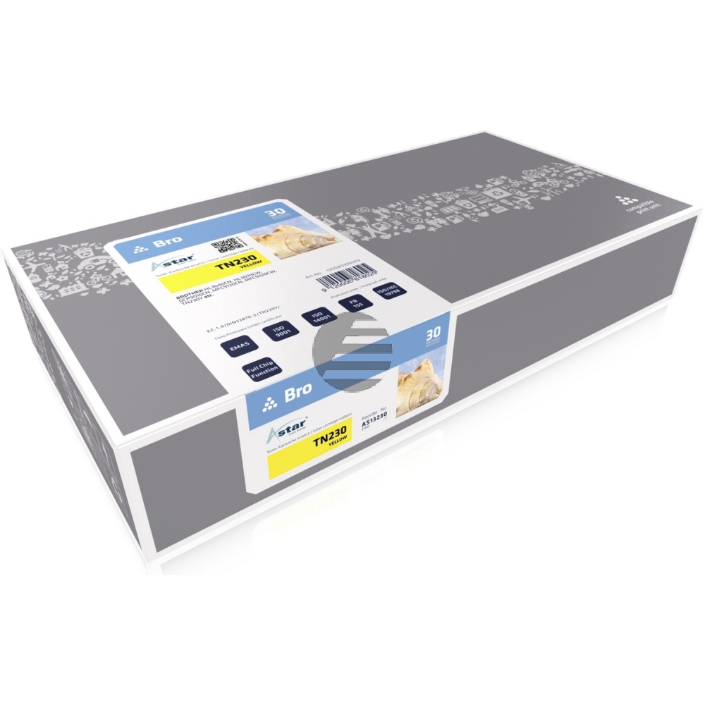 Astar Toner-Kit gelb (AS13230) ersetzt TN-230Y Astar Toner-Kit gelb (AS13230) ersetzt TN-230Y