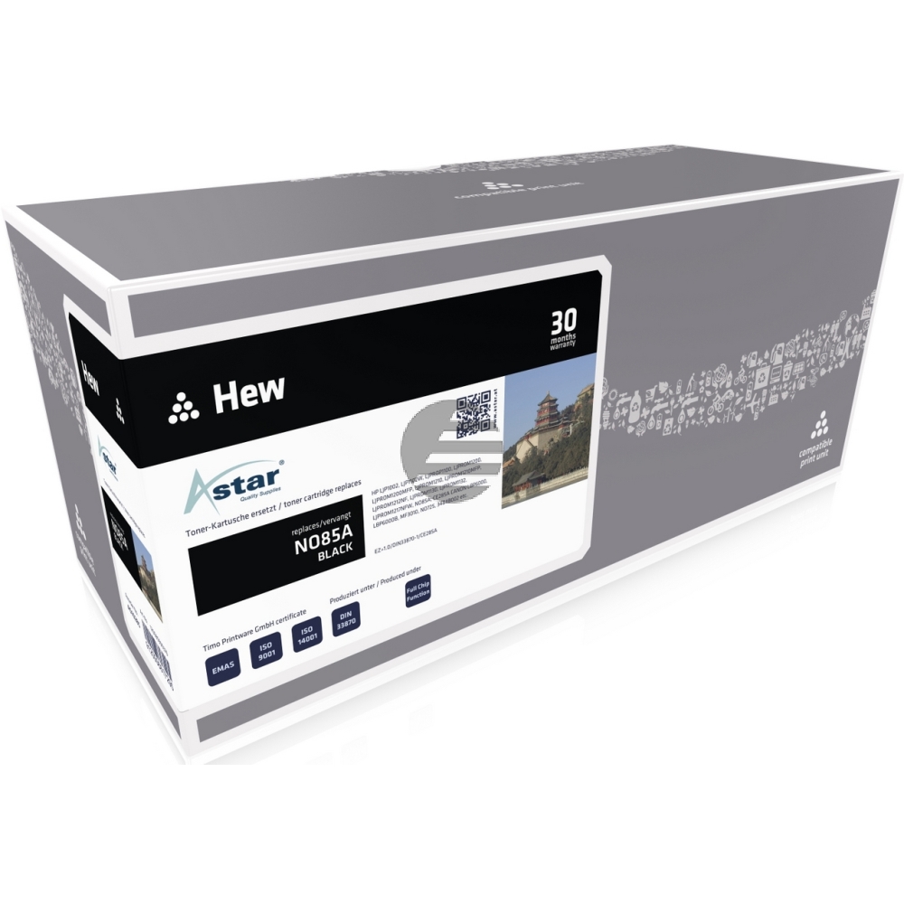 Astar Toner-Kartusche schwarz (AS10285) ersetzt 85A Astar Toner-Kartusche schwarz (AS10285) ersetzt 85A