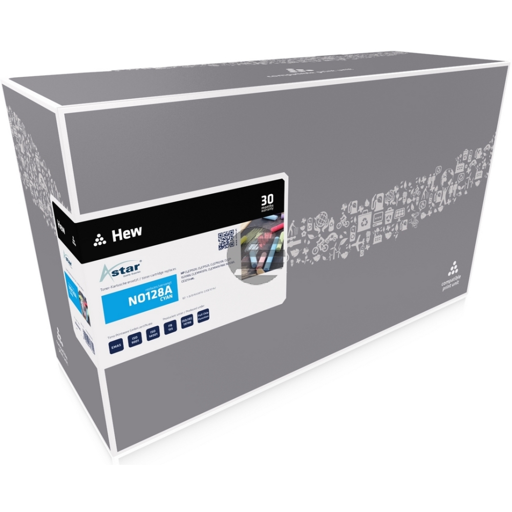 Astar Toner-Kartusche cyan (AS14321) ersetzt 128A