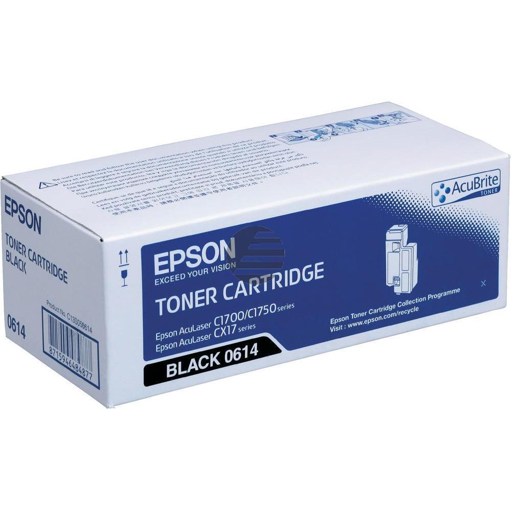 Epson Toner-Kartusche schwarz HC (C13S050614, 0614)