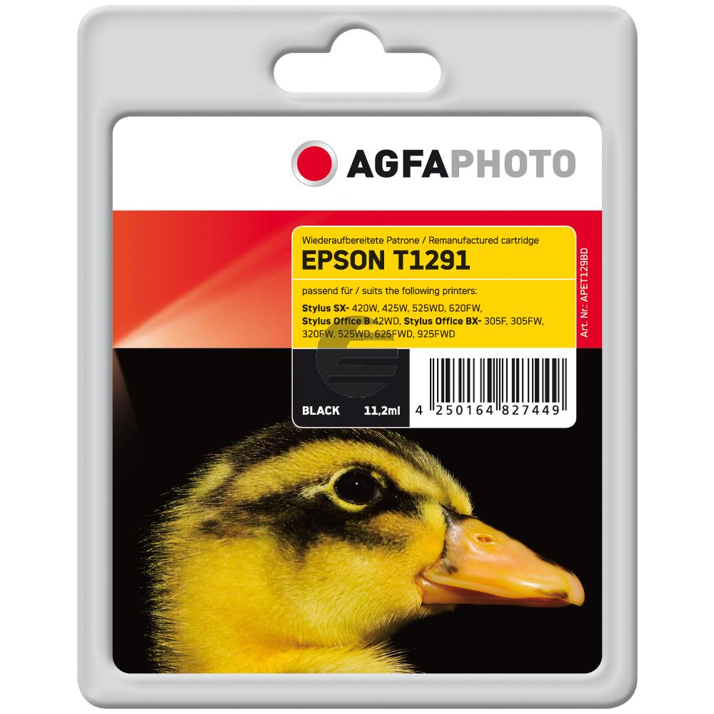 Agfaphoto Tintenpatrone schwarz HC (APET129BD) ersetzt T1291