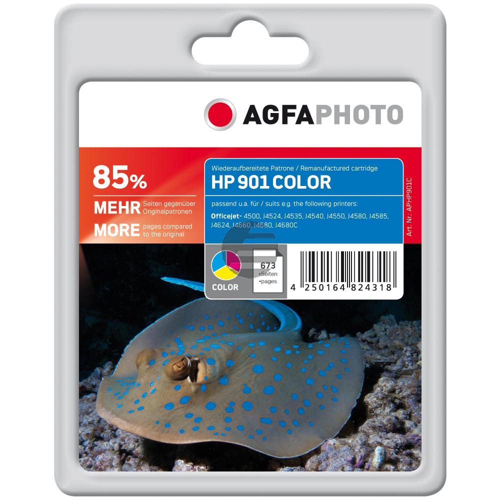 Agfaphoto Tintendruckkopf cyan/magenta/gelb (APHP901C) ersetzt 901