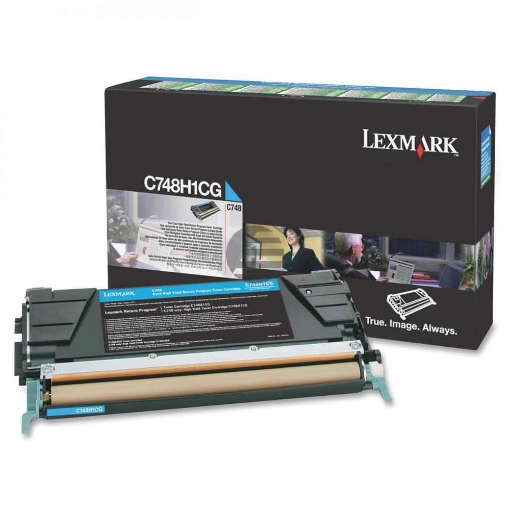 Lexmark Toner-Kit Return cyan HC (C748H1CG)