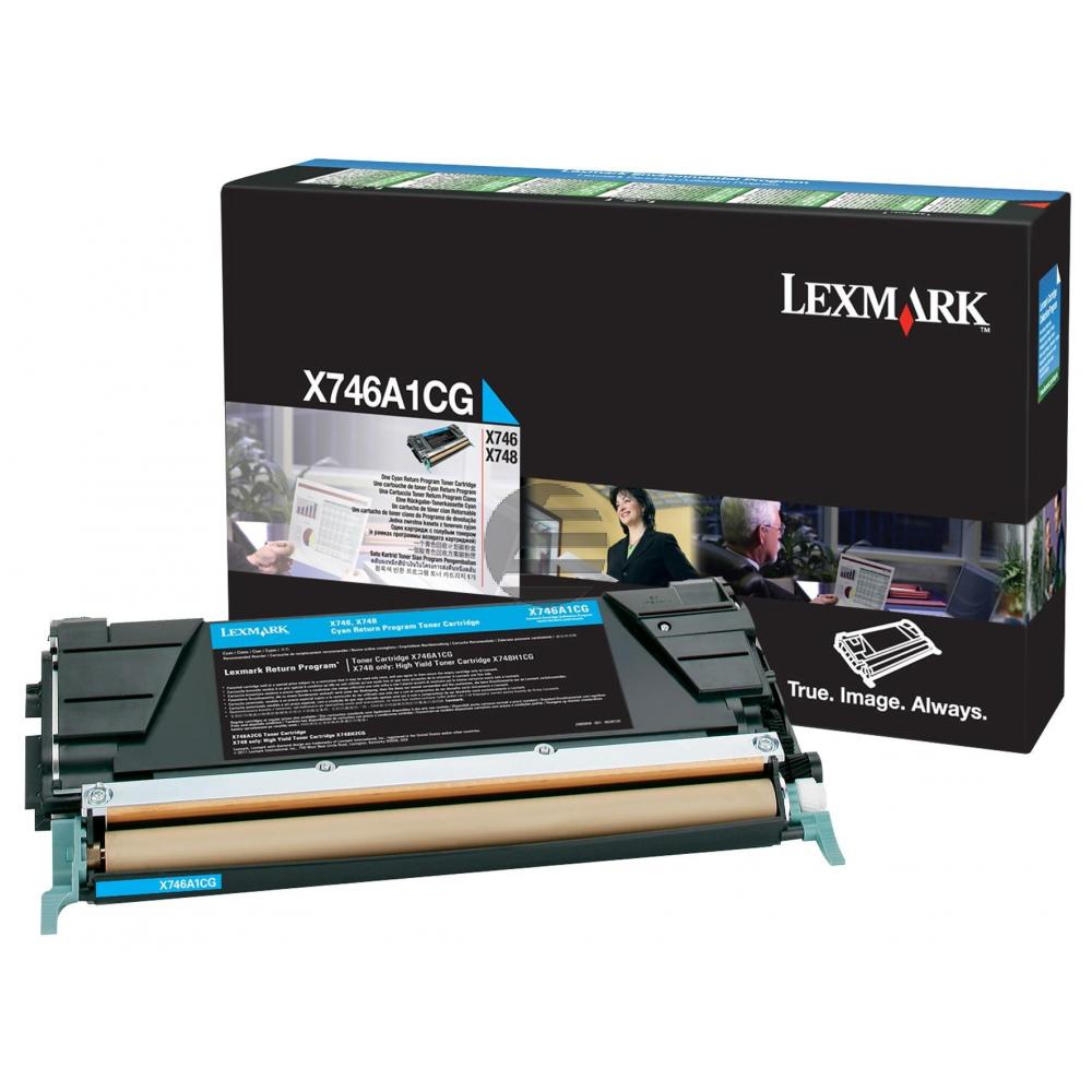 Lexmark Toner-Kit Return cyan (X746A1CG)