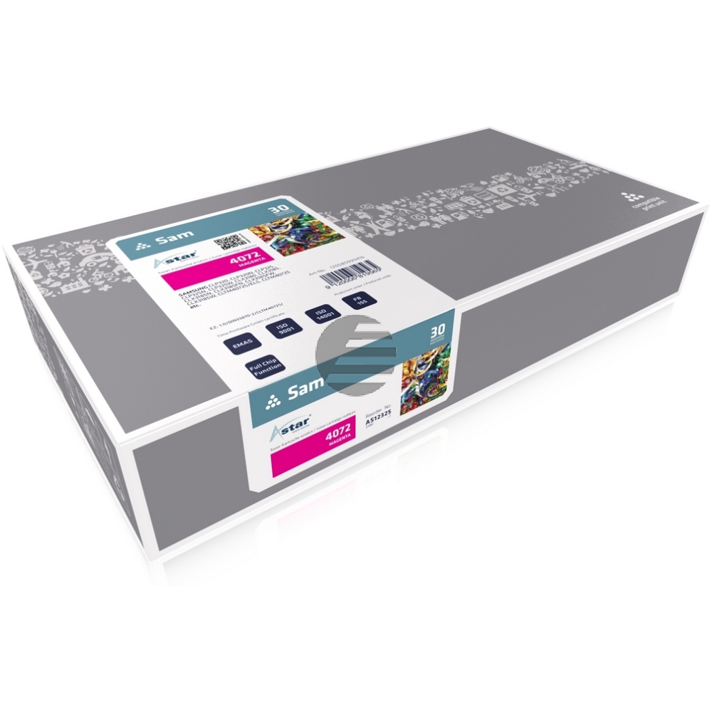 Astar Toner-Kartusche magenta (AS12325) ersetzt M4072S Astar Toner-Kartusche magenta (AS12325) ersetzt M4072S