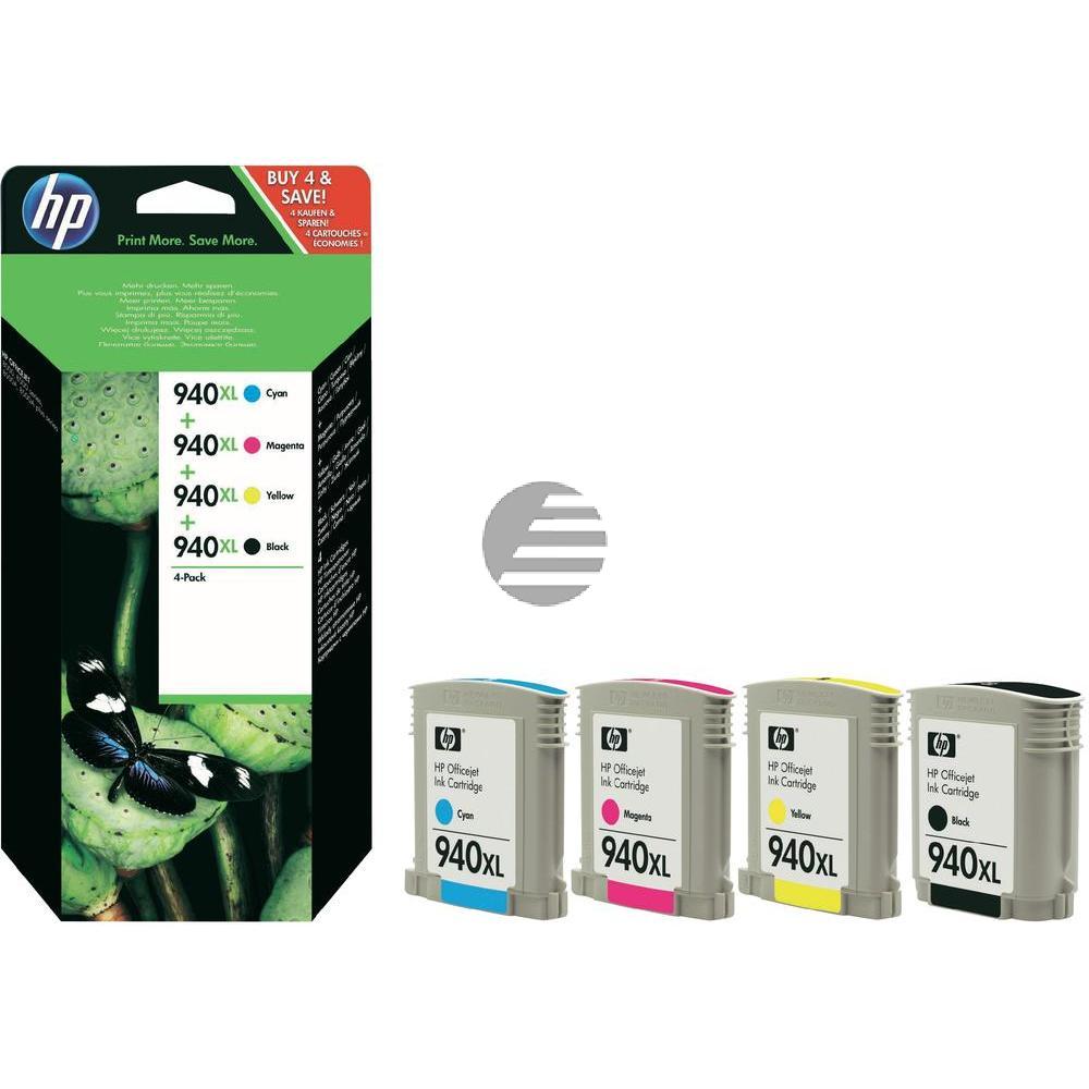 HP Tintenpatrone gelb, magenta, schwarz, cyan HC (C2N93AE, 940XL)