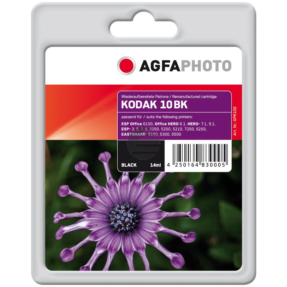 Agfaphoto Tintenpatrone schwarz (APK10B) ersetzt 10B