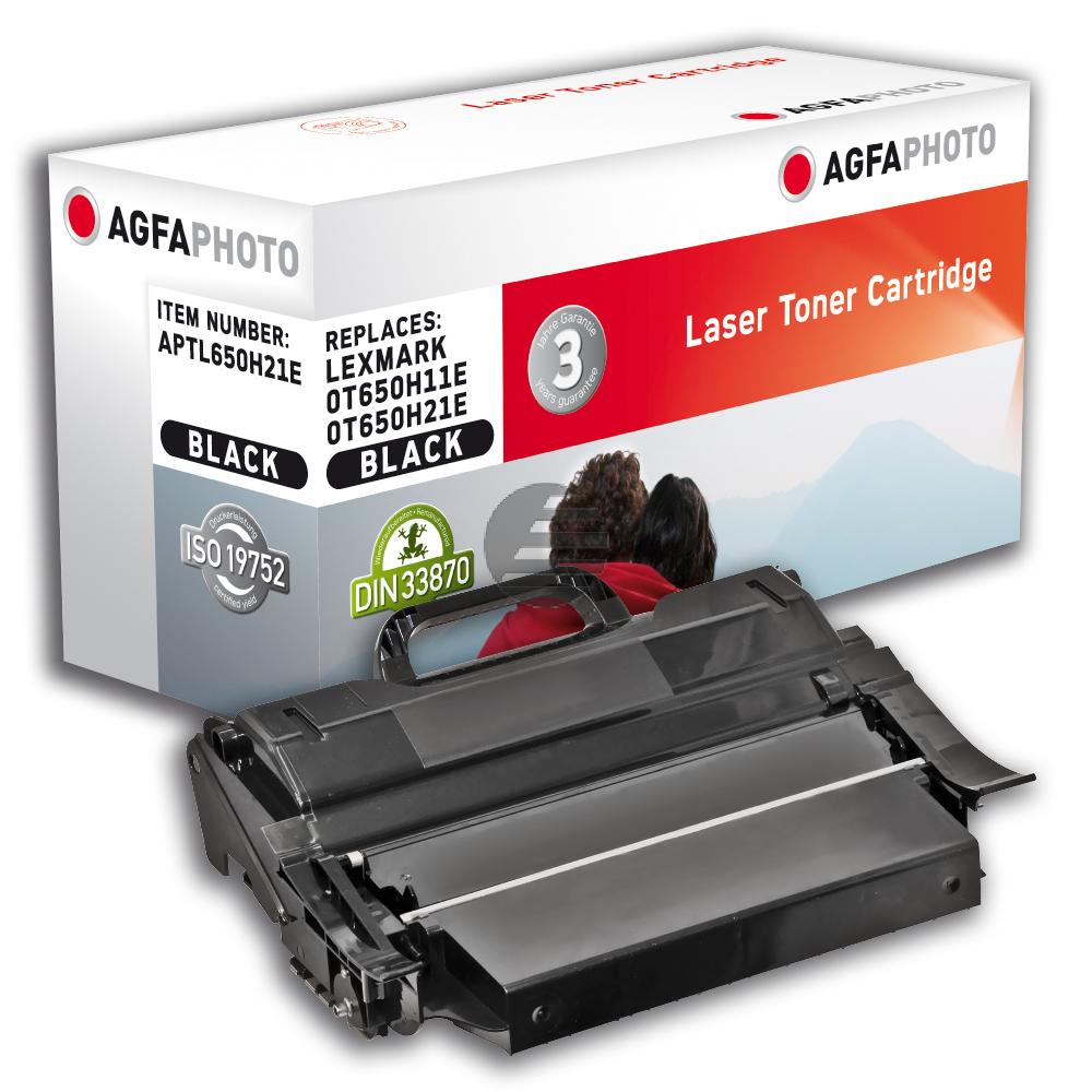Agfaphoto Toner-Kartusche schwarz HC (APTL650H21E) ersetzt T650H21E
