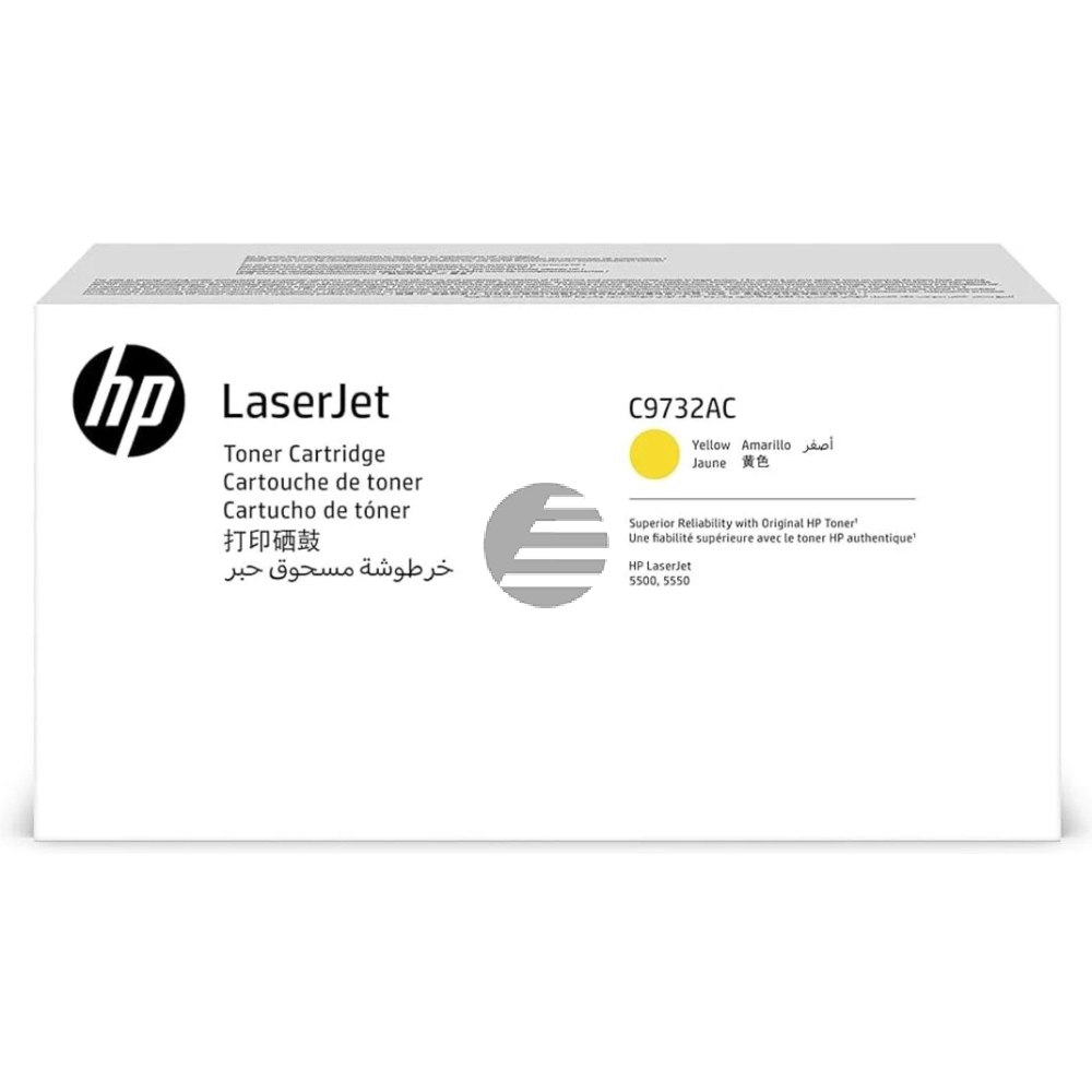 HP Toner-Kartusche Contract (nur für Vertragskunden) gelb (C9732AC, 645AC)