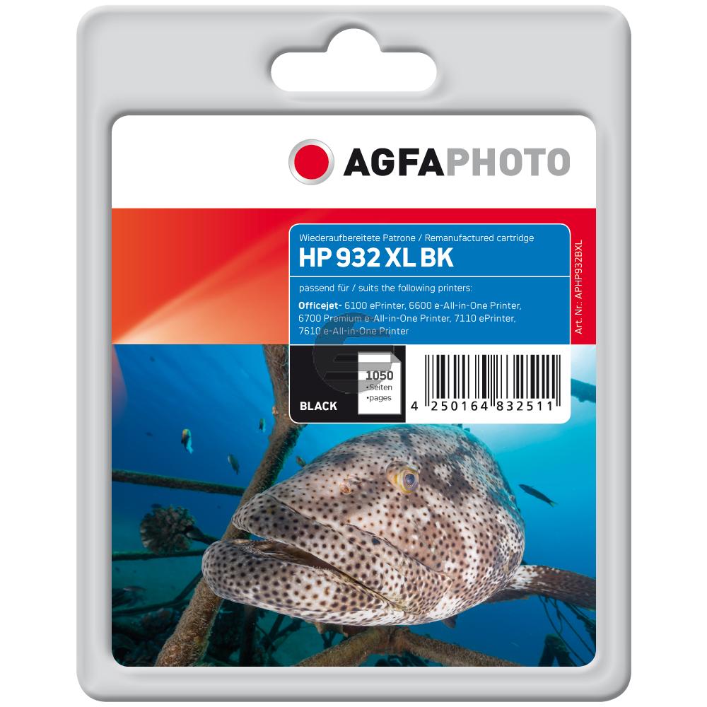 Agfaphoto Tintenpatrone schwarz HC (APHP932BXL) ersetzt 932XL
