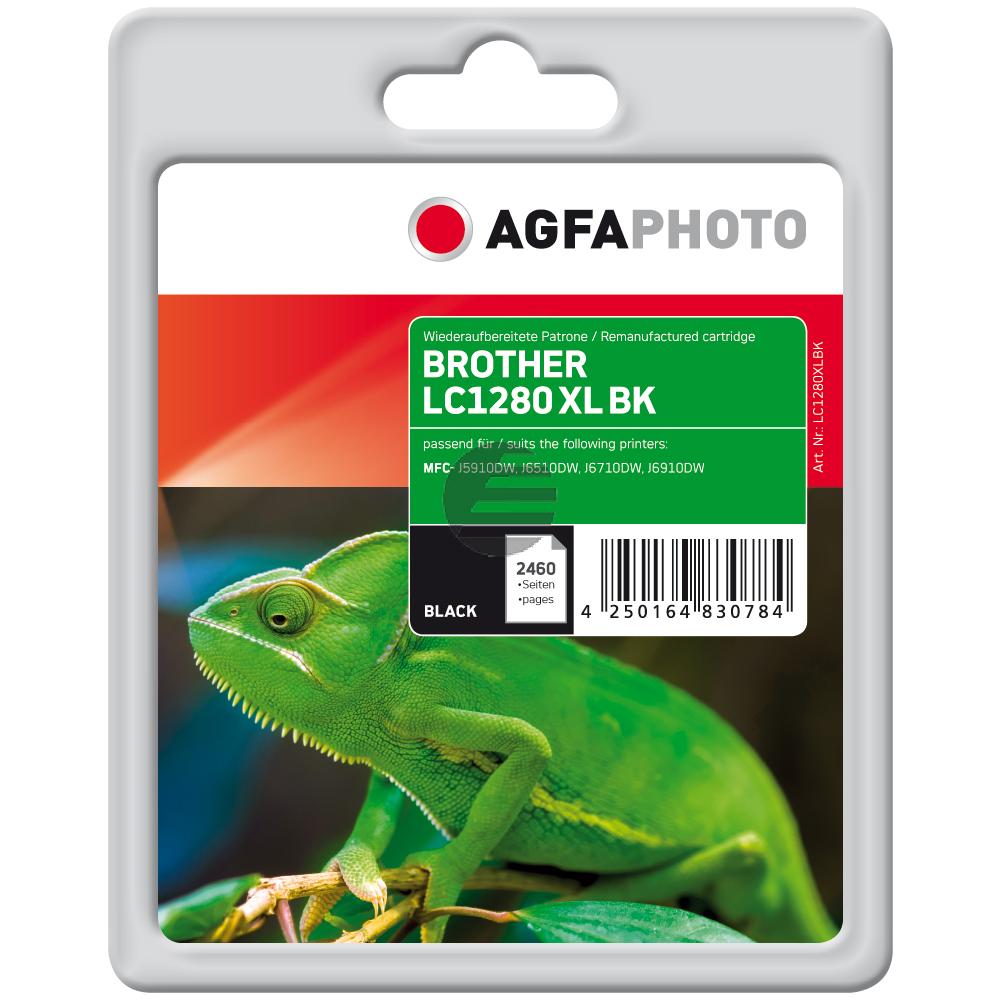 Agfaphoto Tintenpatrone schwarz (APB1280XLBD) ersetzt LC-1280XLBK