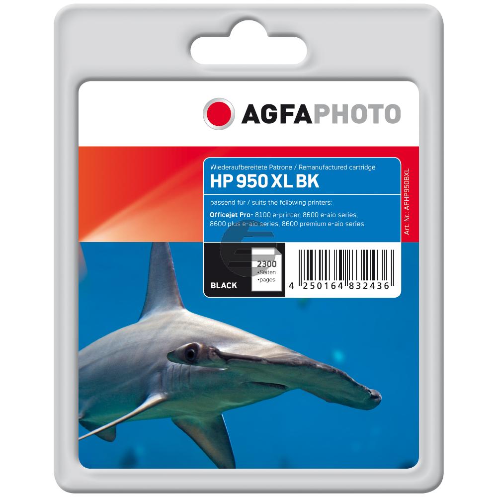 Agfaphoto Tintenpatrone schwarz HC (APHP950BXL) ersetzt 950XL