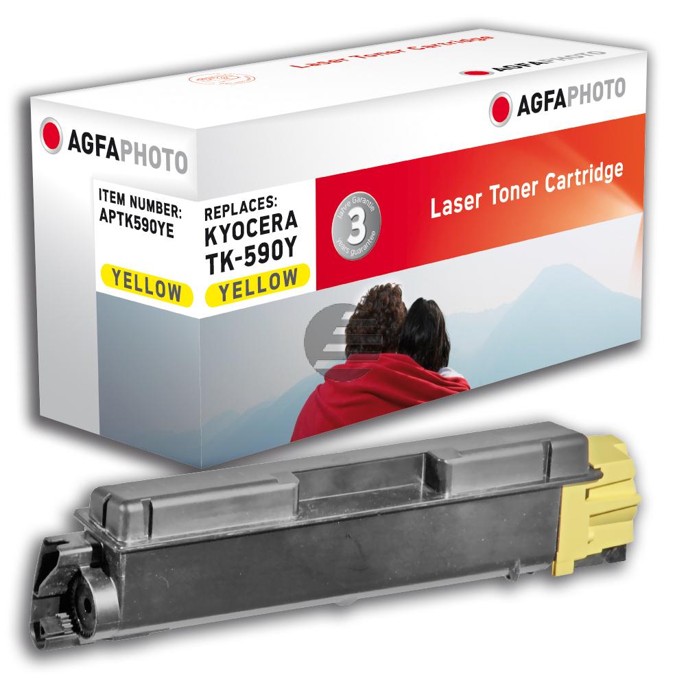 Agfaphoto Toner-Kit gelb (APTK590YE) ersetzt TK-590Y, TK-Y4726