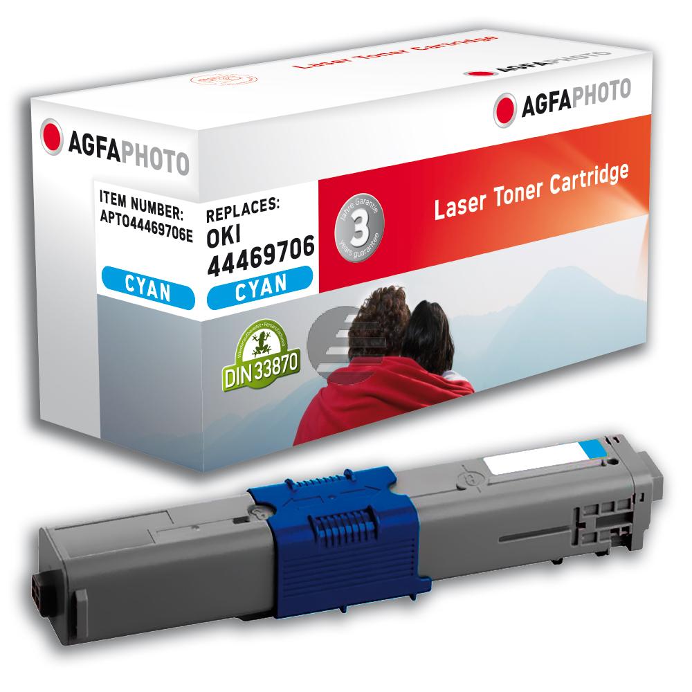 Agfaphoto Toner-Kit cyan (APTO44469706E) ersetzt 44469706