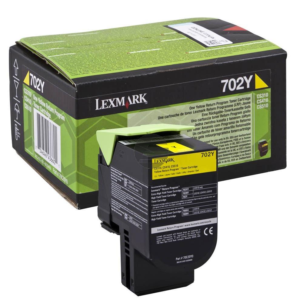 Lexmark Toner-Kit Corporate gelb HC (70C2XYE, 702XY)
