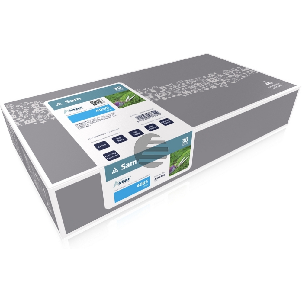 Astar Toner-Kit cyan (AS14406) ersetzt C406 Astar Toner-Kit cyan (AS14406) ersetzt C406