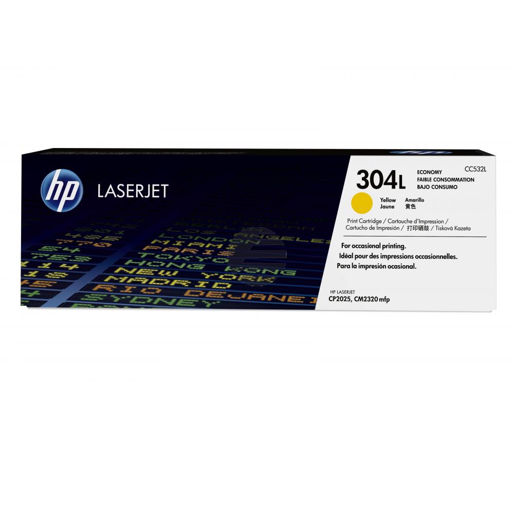 HP Toner-Kartusche Economy gelb LC (CC532L, 304L)