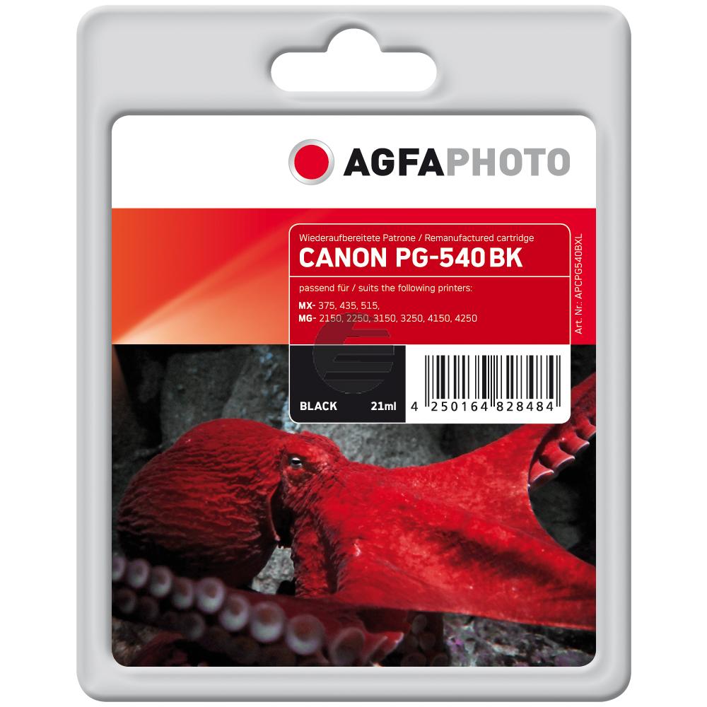 Agfaphoto Tintenpatrone schwarz (APCPG540BXL) ersetzt PG-540XL