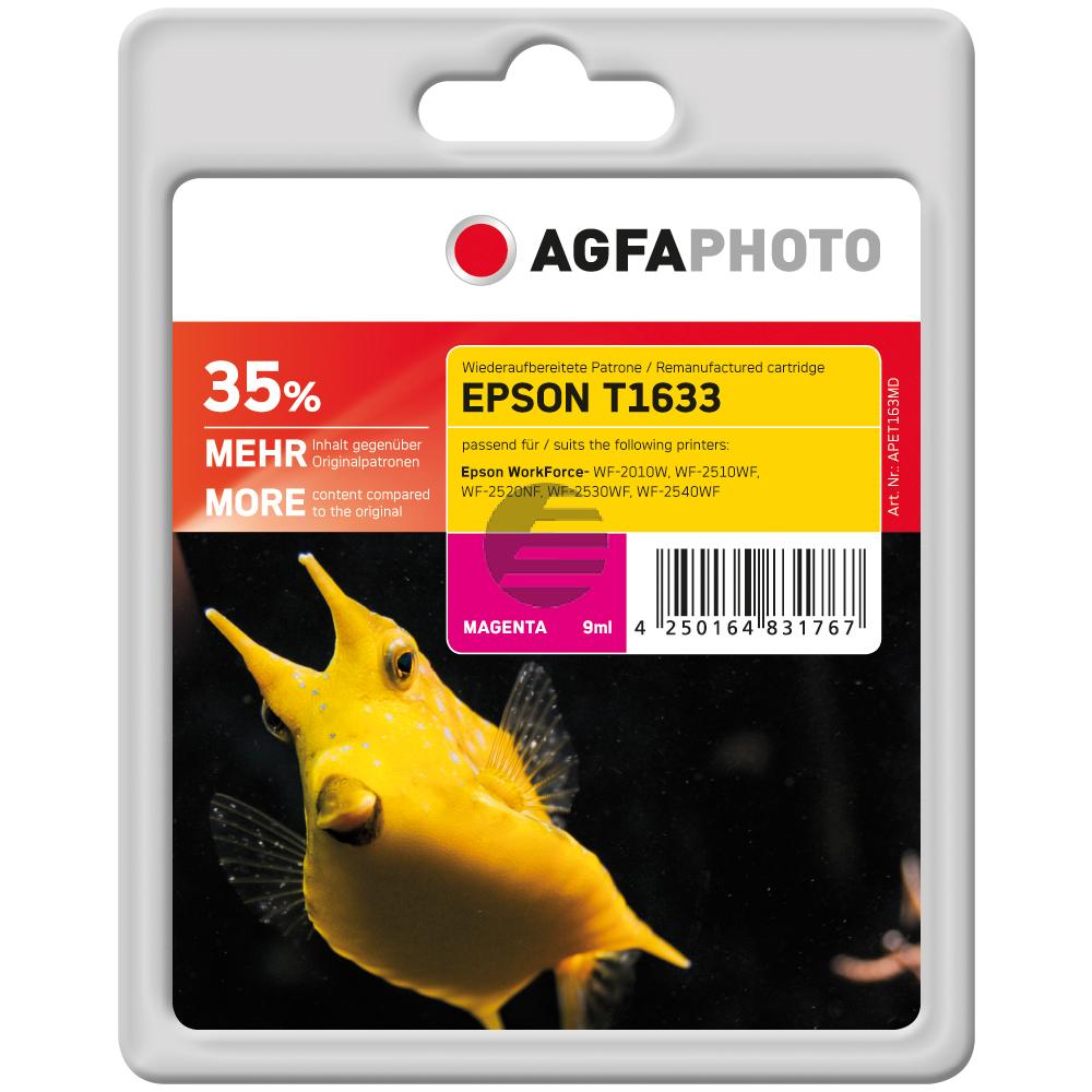 Agfaphoto Tintenpatrone magenta (APET163MD) ersetzt T1633