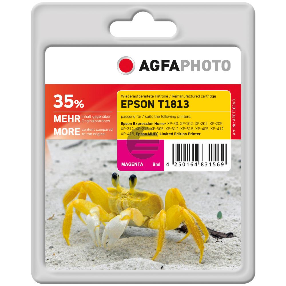 Agfaphoto Tintenpatrone magenta HC (APET181MD) ersetzt T1813