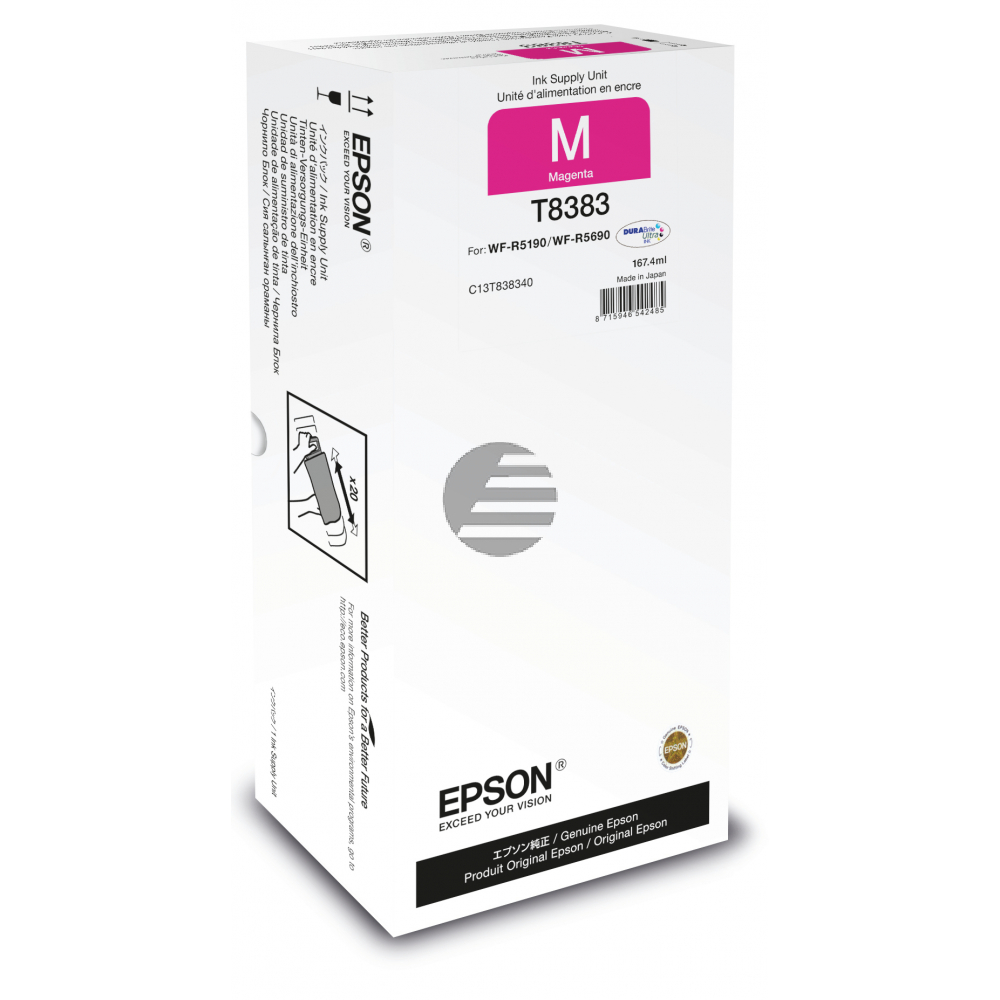 Epson Tintenpatrone magenta (C13T838340, T8383)