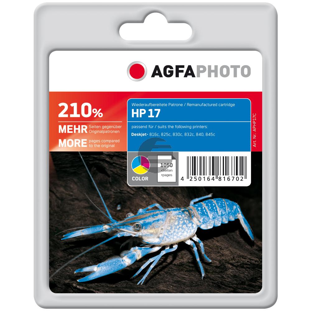 Agfaphoto Tintendruckkopf cyan/magenta/gelb (APHP17C) ersetzt 17