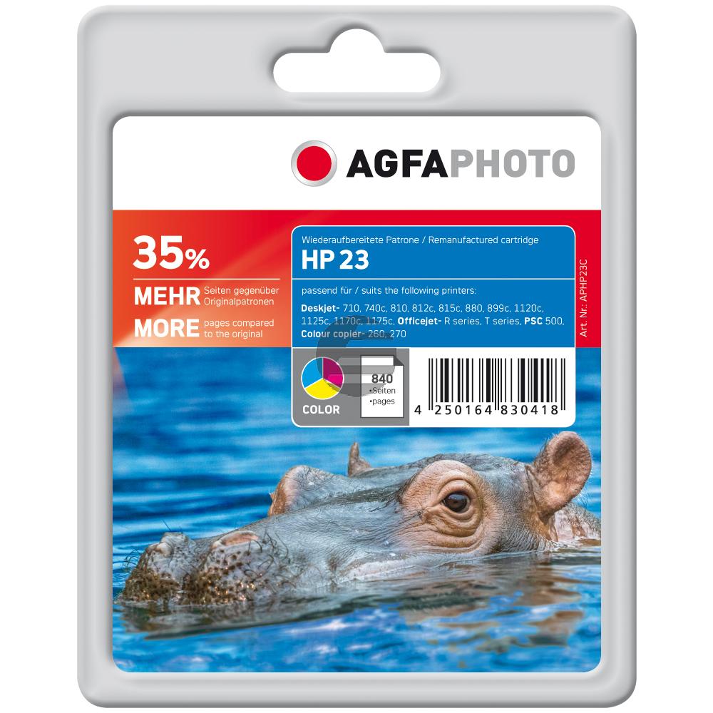 Agfaphoto Tintendruckkopf cyan/magenta/gelb (APHP23C) ersetzt 23