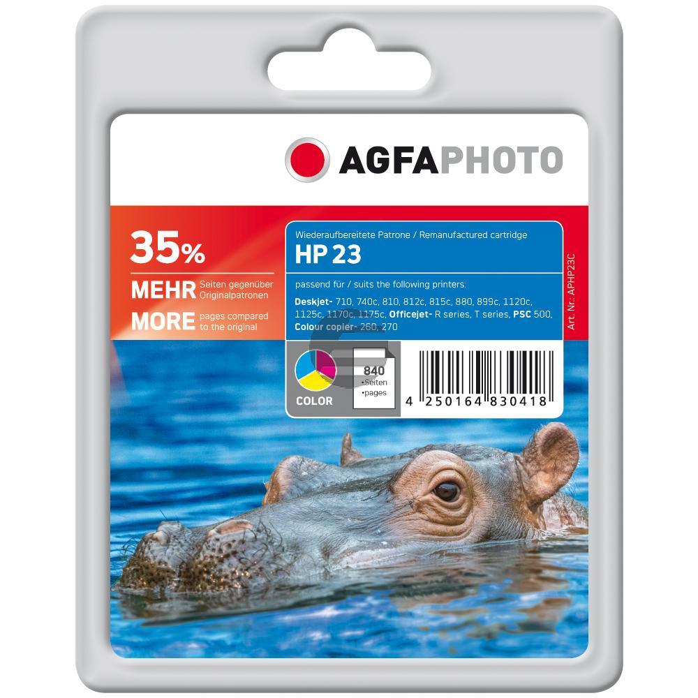 Agfaphoto Tintendruckkopf cyan/gelb/magenta (APHP23C) ersetzt 23 Agfaphoto Tintendruckkopf cyan/gelb/magenta (APHP23C) ersetzt 23