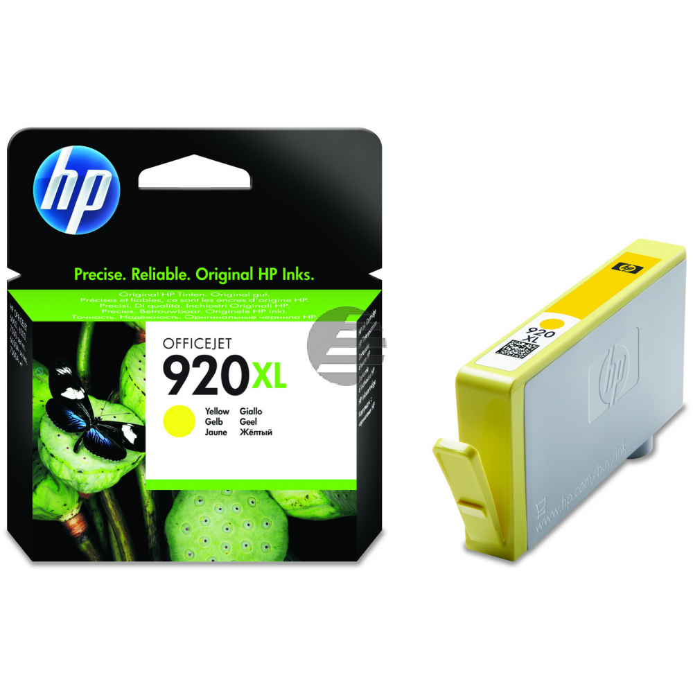 HP Tintenpatrone gelb HC (CD974AE#BGX, 920XL)