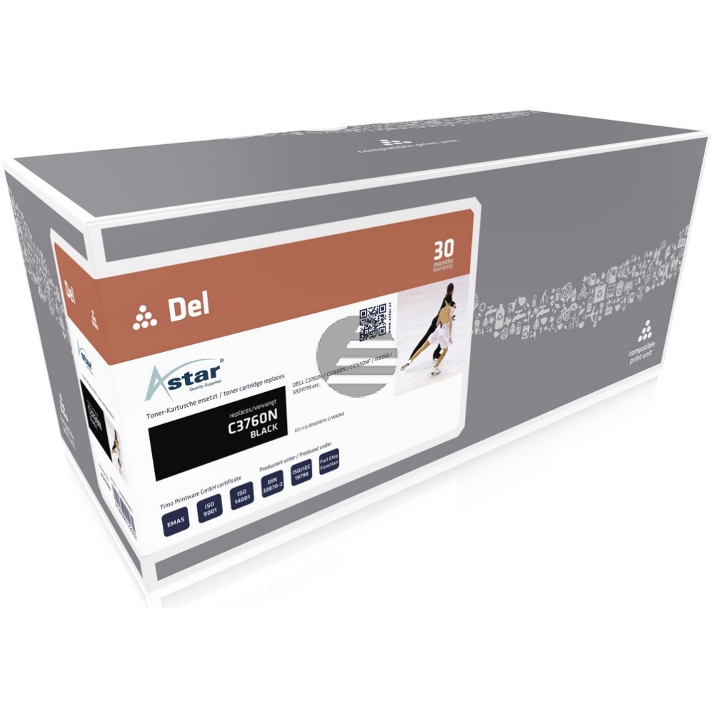Astar Toner-Kit schwarz HC (AS11760) ersetzt 86W6H Astar Toner-Kit schwarz HC (AS11760) ersetzt 86W6H
