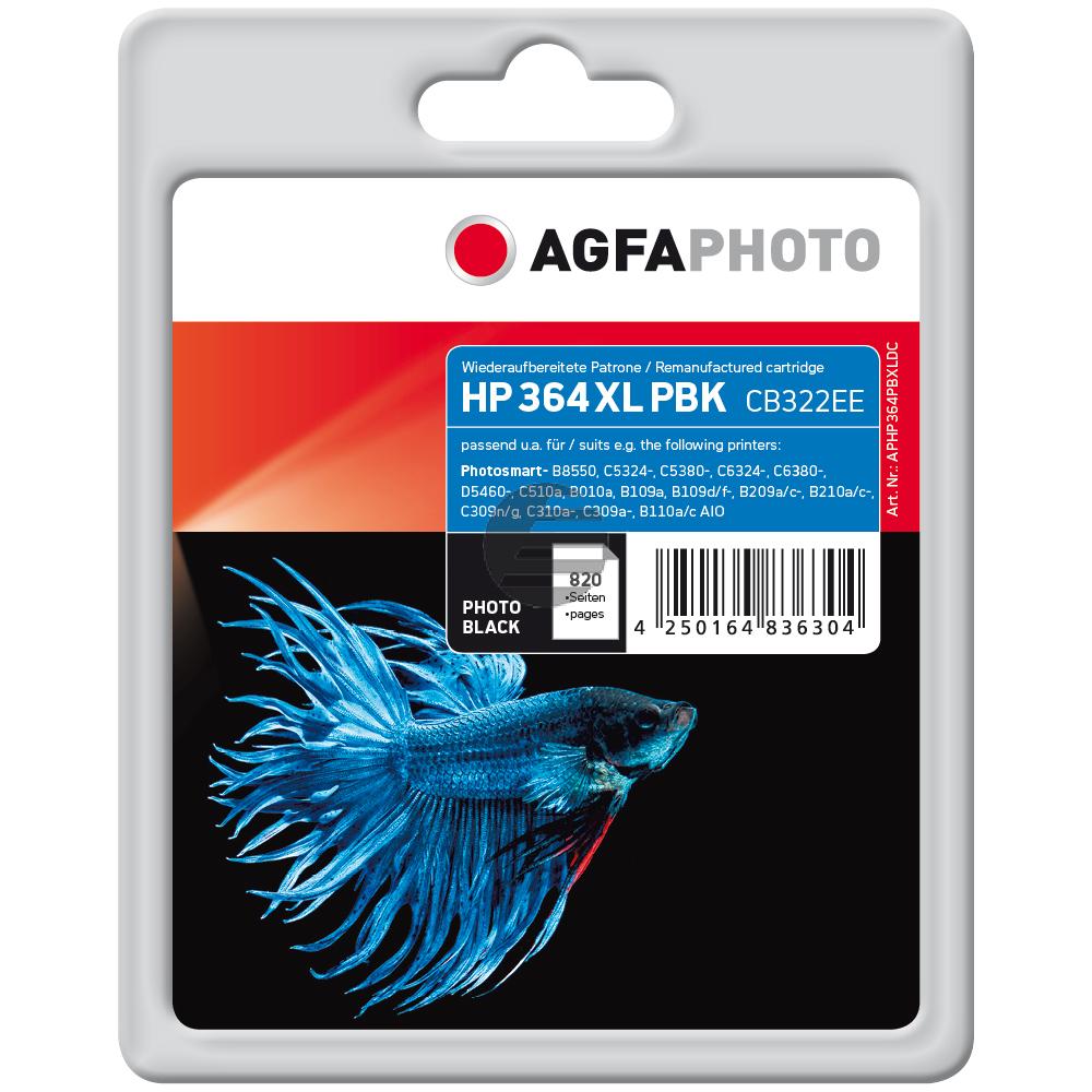 Agfaphoto Tintenpatrone photo schwarz HC (APHP364PBXLDC) ersetzt 364XL