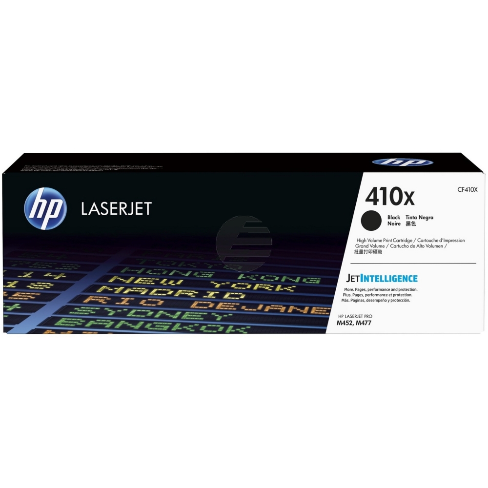 HP Toner-Kartusche JetIntelligence schwarz HC (CF410X, 410X) HP Toner-Kartusche JetIntelligence schwarz HC (CF410X, 410X)