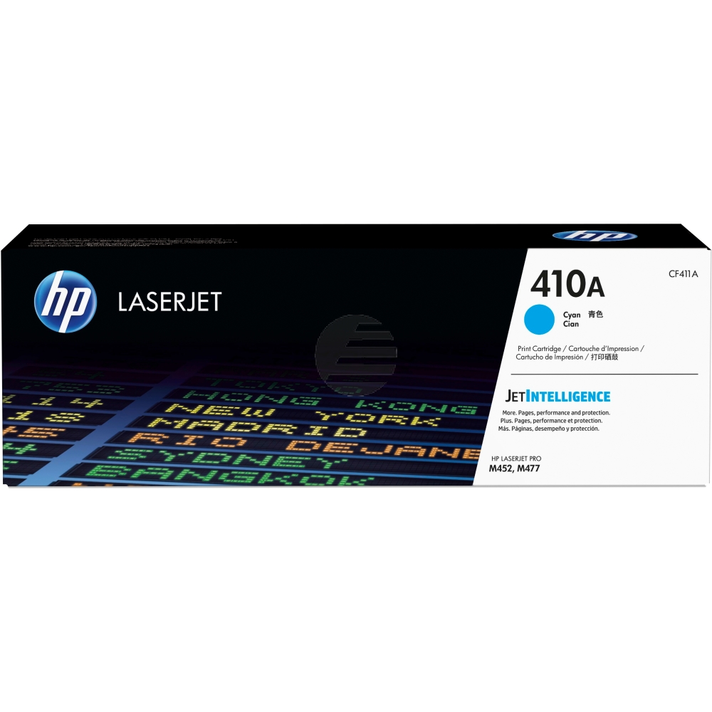HP Toner-Kartusche cyan (CF411A, 410A) HP Toner-Kartusche cyan (CF411A, 410A)
