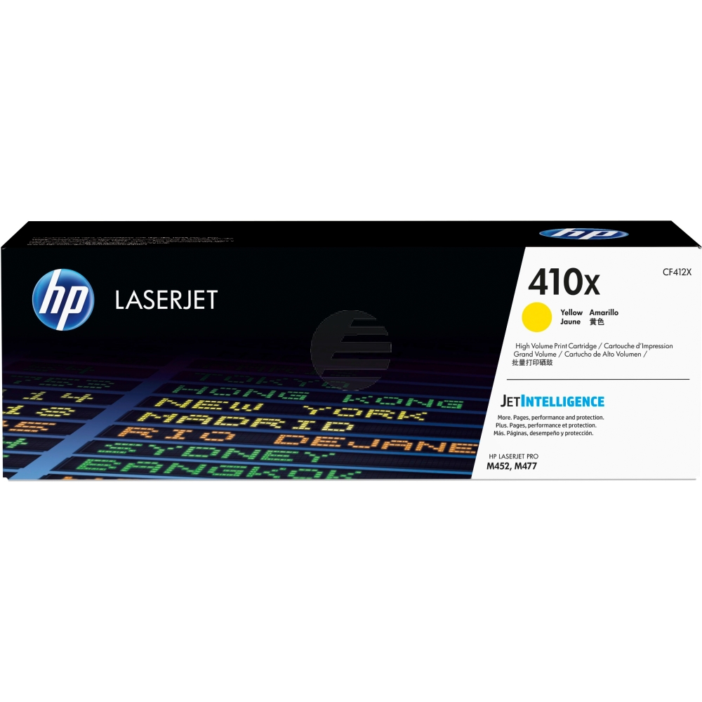 HP Toner-Kartusche JetIntelligence gelb HC (CF412X, 410X) HP Toner-Kartusche JetIntelligence gelb HC (CF412X, 410X)