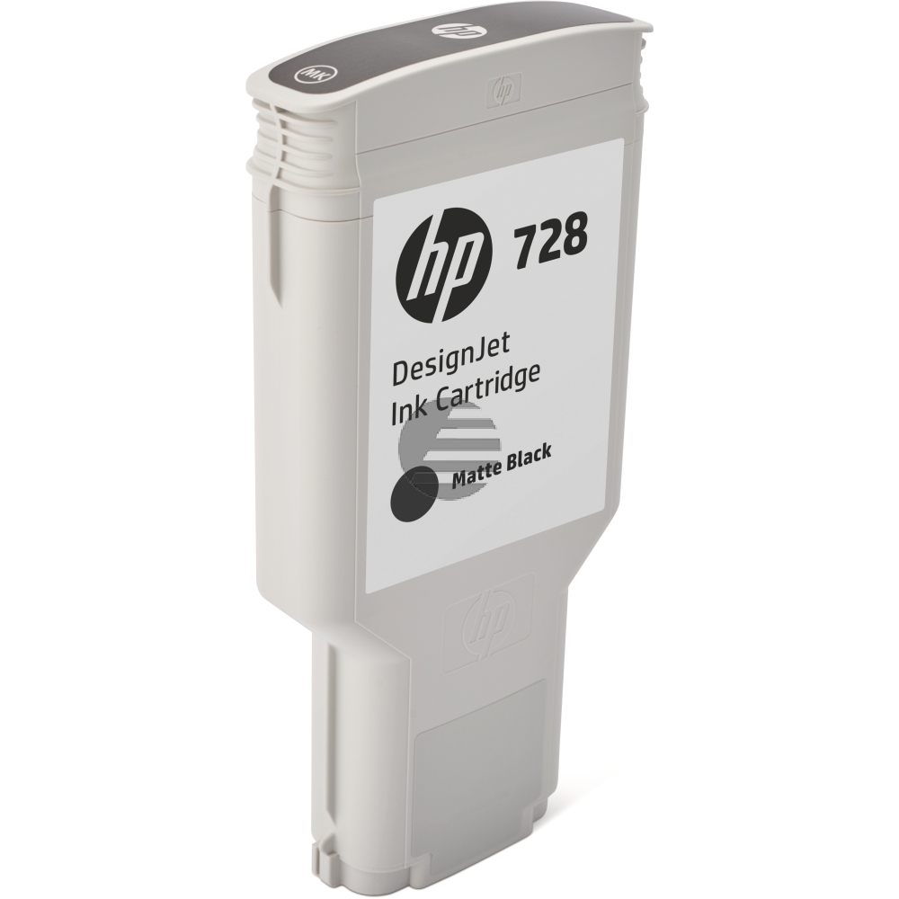 HP Tintenpatrone schwarz matt HC plus (F9J68A, 728)