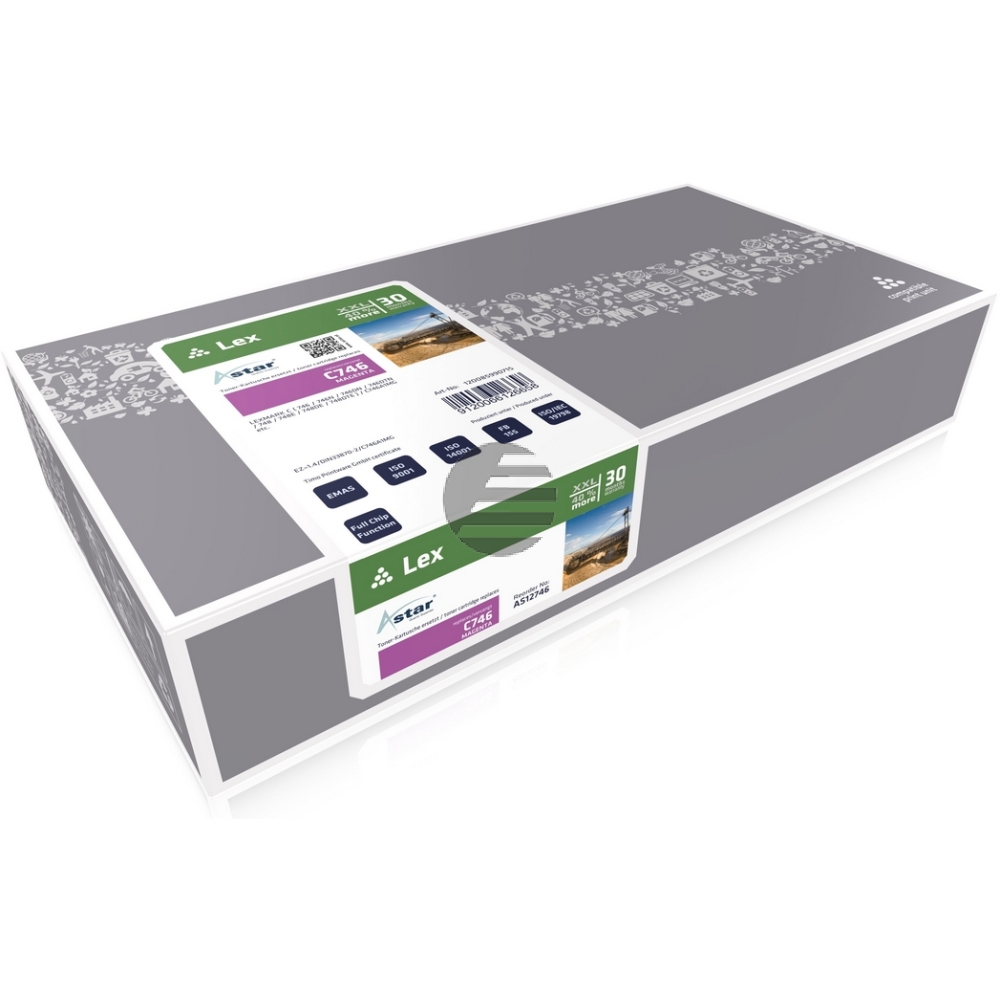 Astar Toner-Kit magenta (AS12746) ersetzt C746A2MG Astar Toner-Kit magenta (AS12746) ersetzt C746A2MG