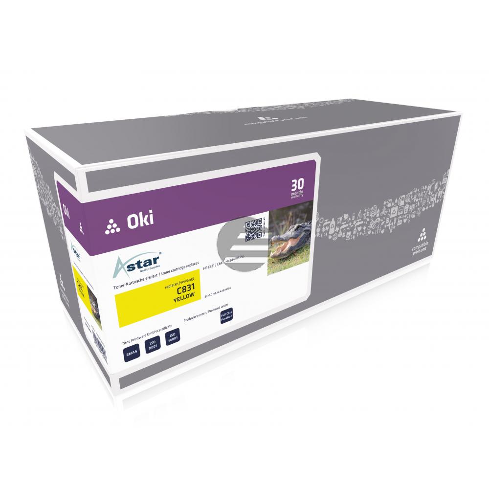 Astar Toner-Kit gelb (AS13831) ersetzt 44844505