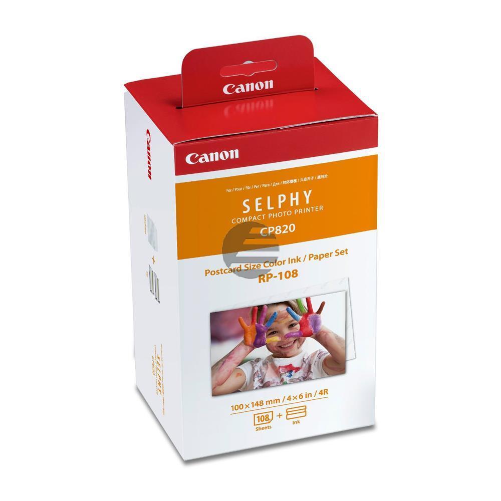 Canon Fotopapier 100 x 150mm weiß, farbig (8568B001, RP-108)