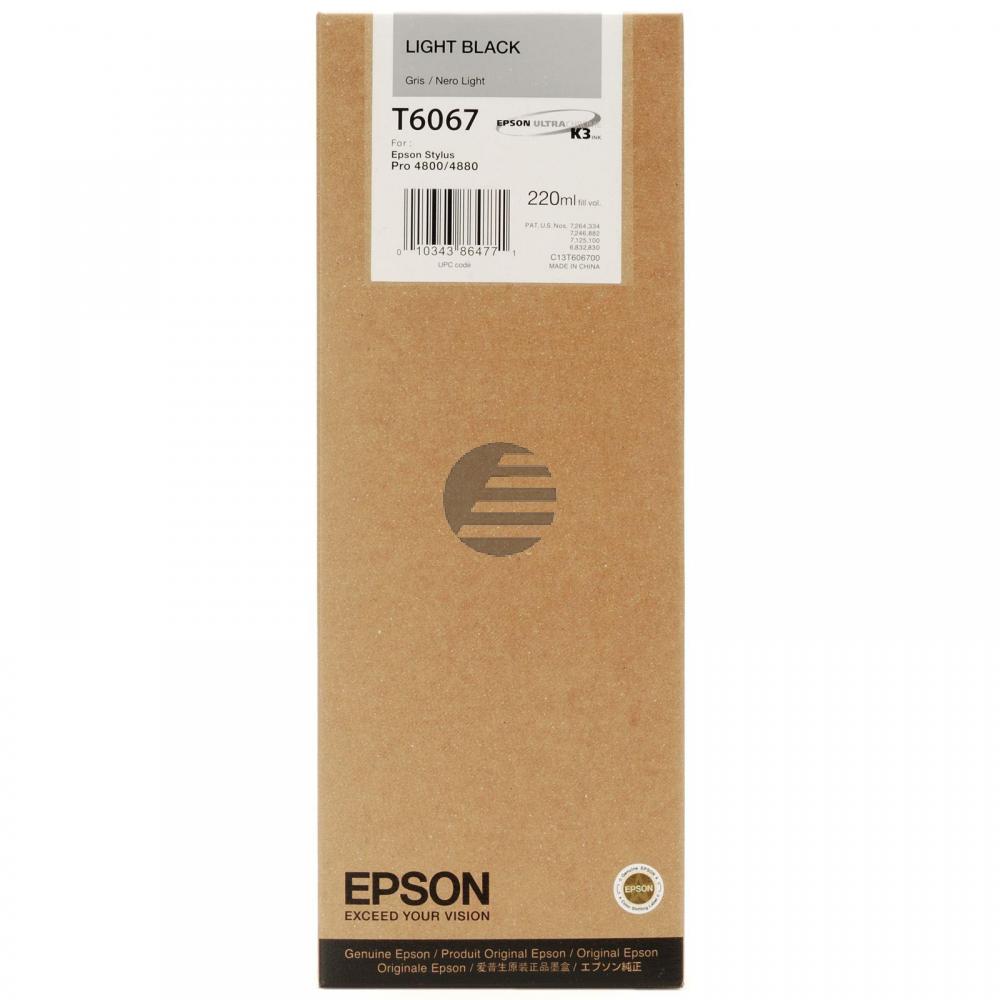 Epson Tintenpatrone schwarz light HC (C13T606700, T6067)