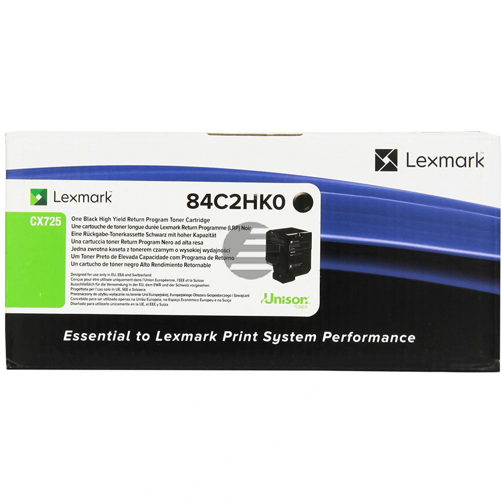 Lexmark Toner-Kit Return schwarz HC plus (84C2HK0)