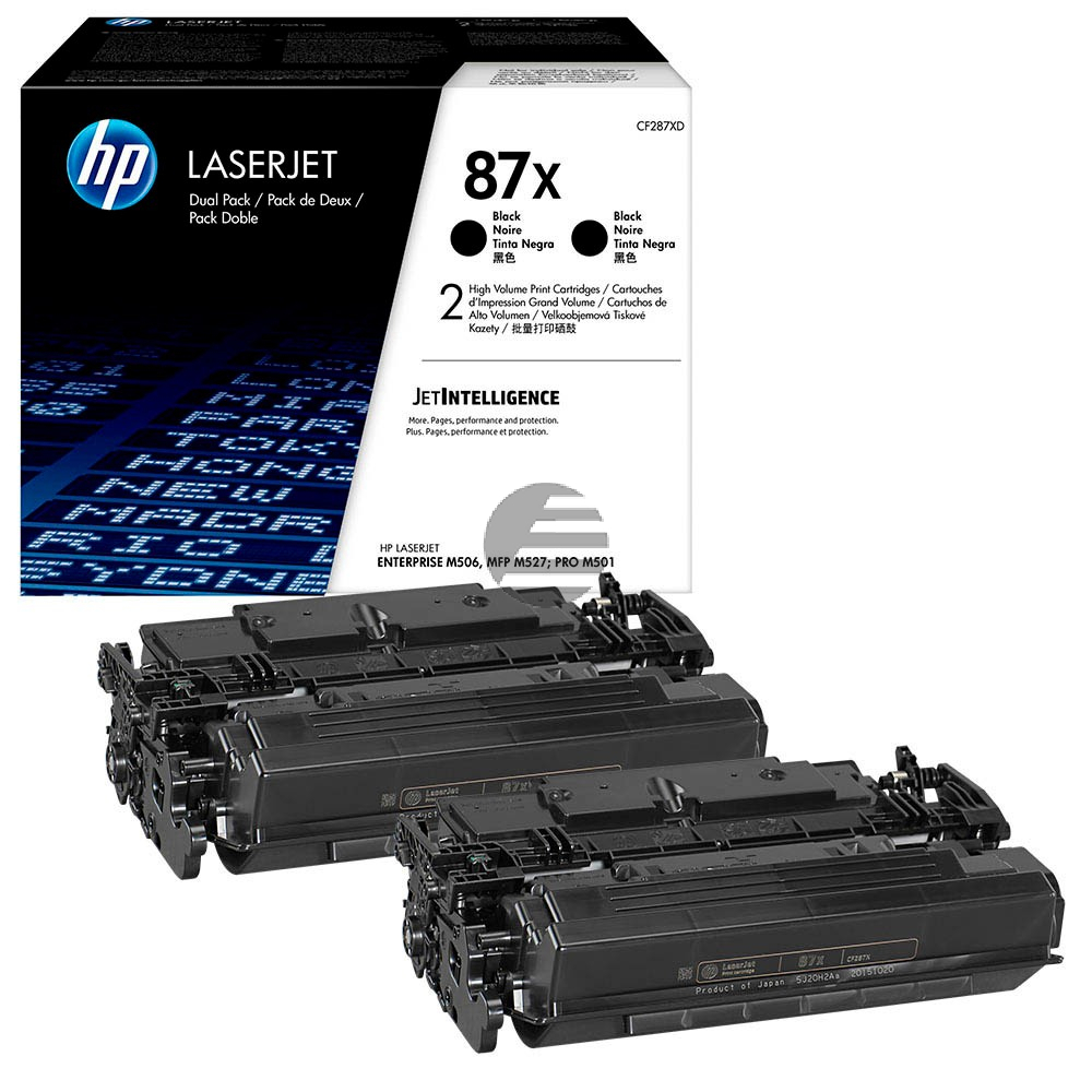 HP Toner-Kartusche 2 x schwarz HC (CF287XD, 87XD)