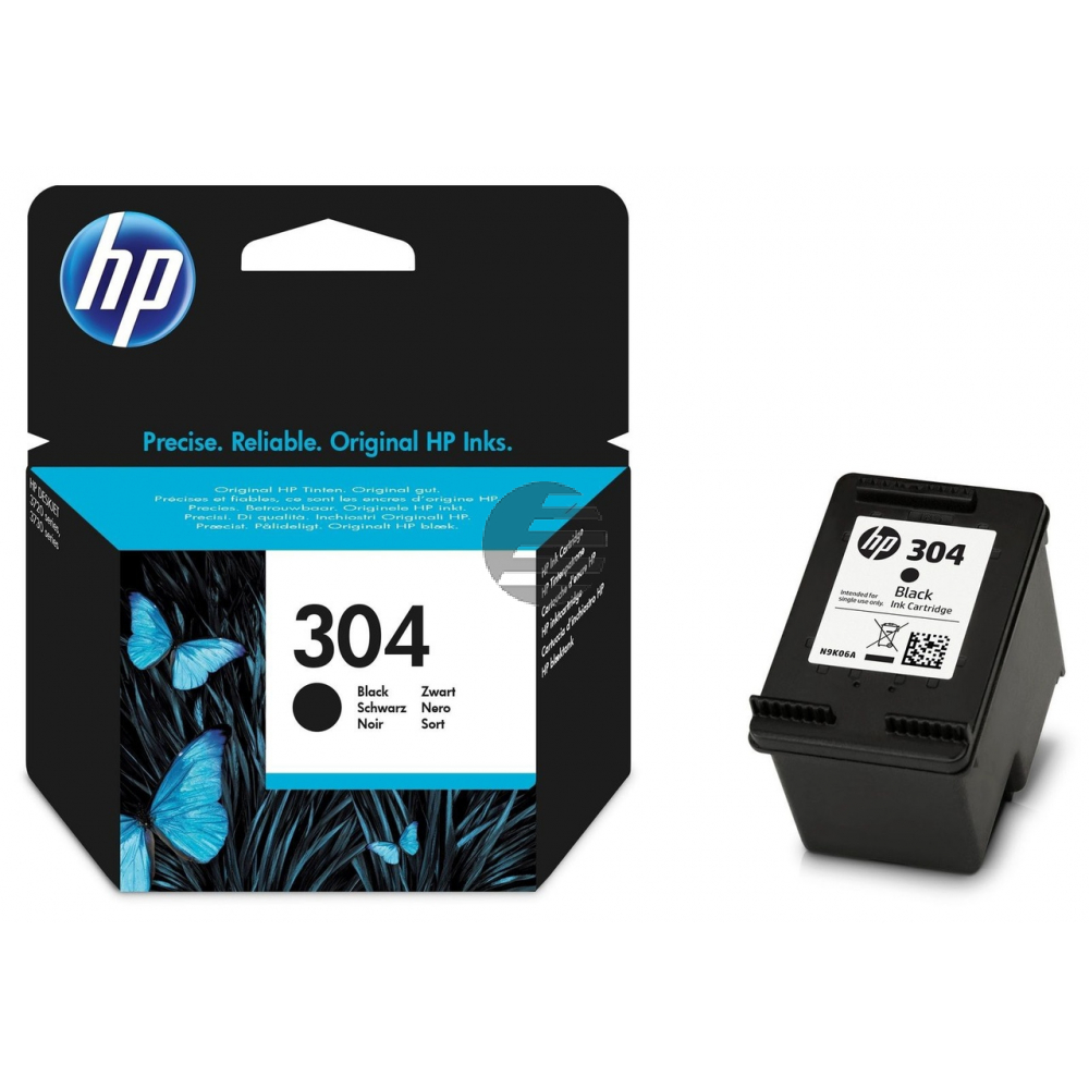 HP Tintendruckkopf Blister schwarz (N9K06AE#301, 304)