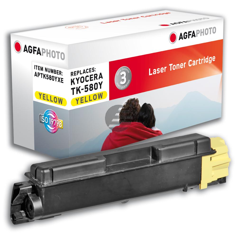 Agfaphoto Toner-Kit gelb HC (APTK580YXE) ersetzt TK-580Y