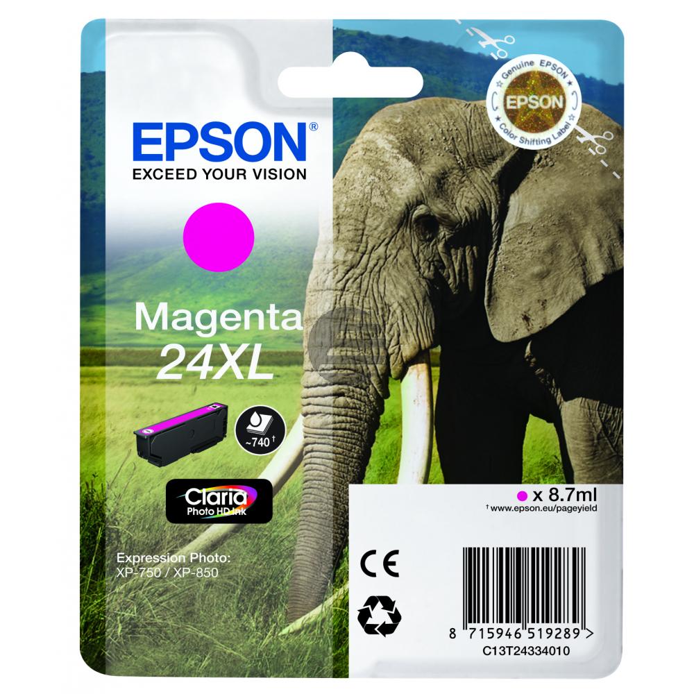 Epson Tintenpatrone magenta HC (C13T24334022, T2433)