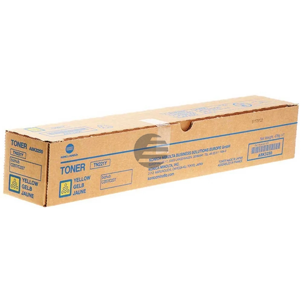Konica Minolta Toner-Kit gelb HC (A8K3250, TN-221Y)