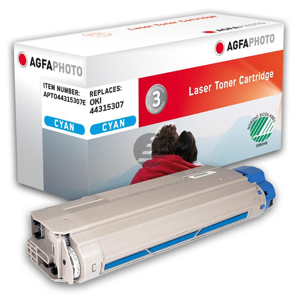 Agfaphoto Toner-Kit cyan (APTO44315307E) ersetzt 44315307