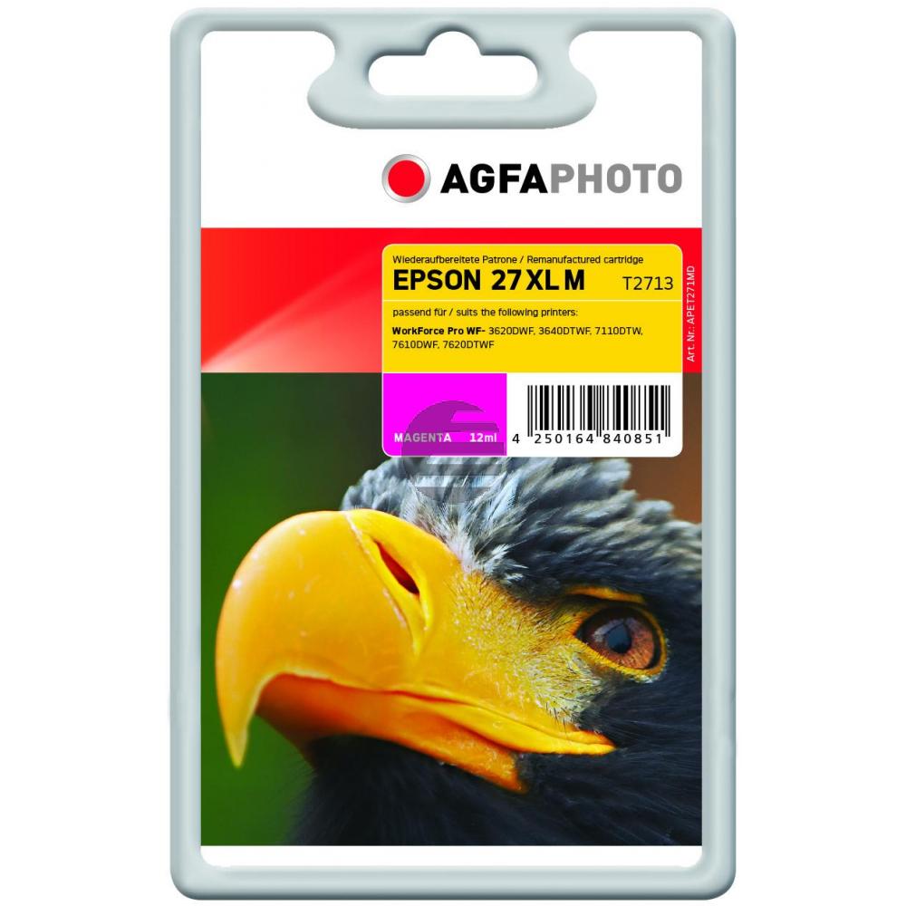 Agfaphoto Tintenpatrone magenta HC (APET271MD) ersetzt T2713